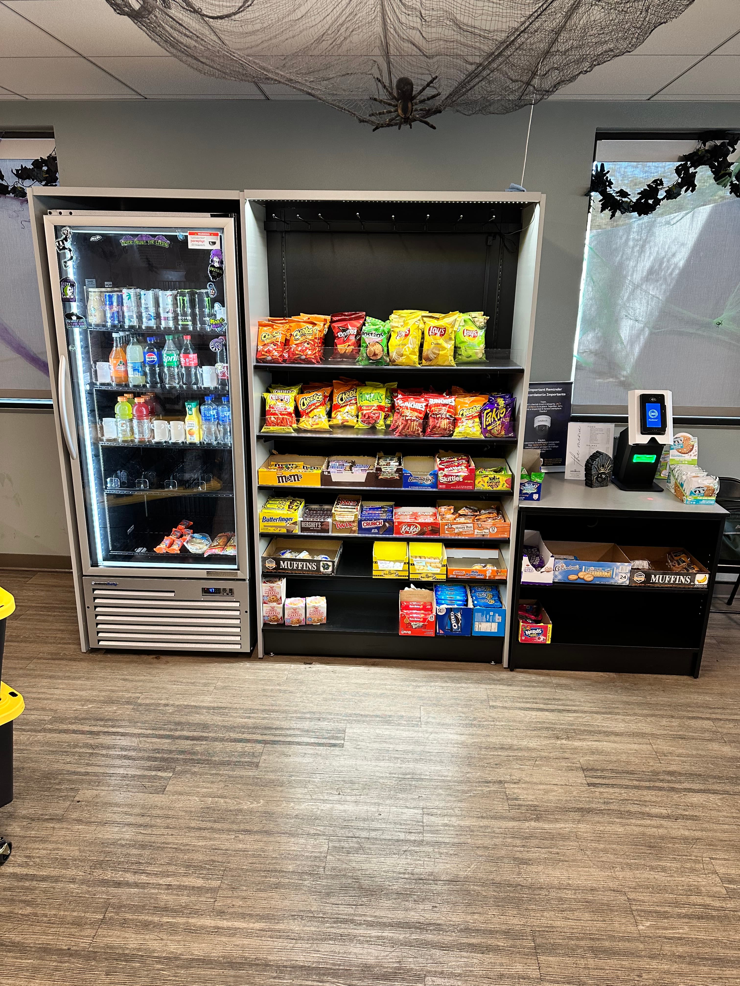 Micro market with Halloween decorations — we make it fun