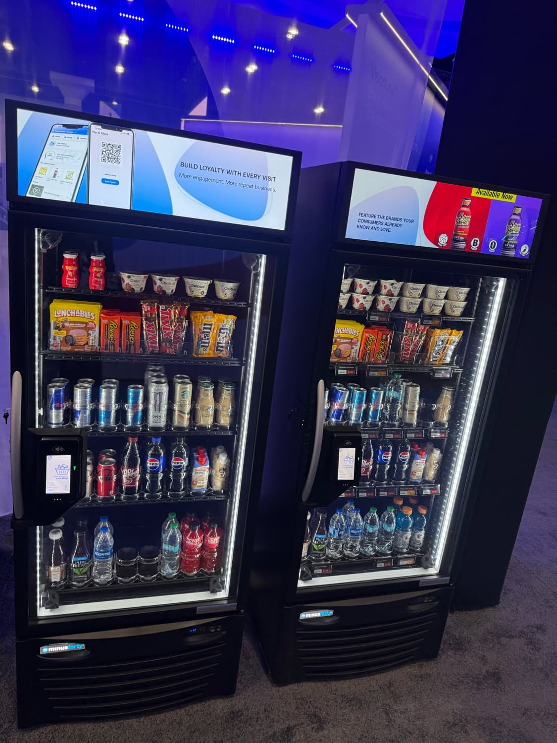 Smart Cooler with Ad Screens